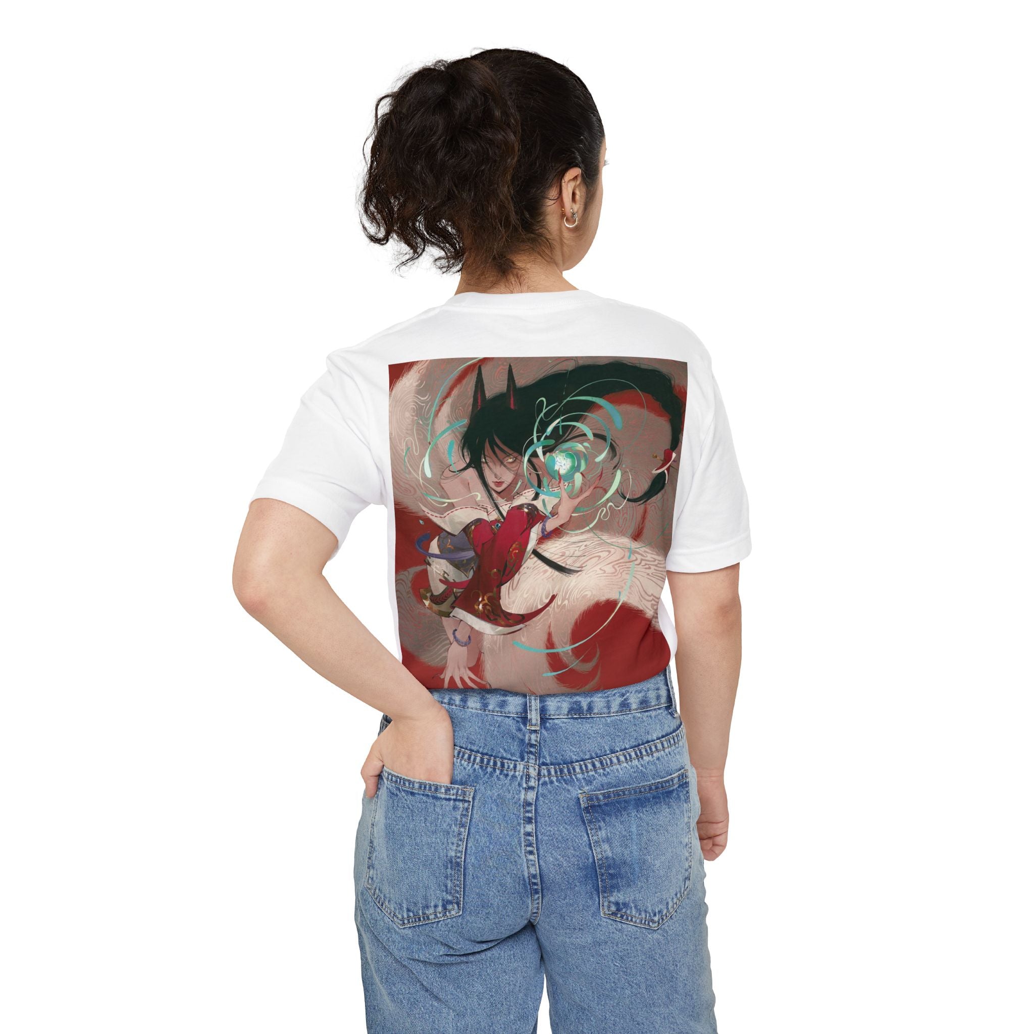 Ahri Riftbound TCG Card Game Pocket T-Shirt